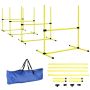 Dog agility set, 4 pieces, Yellow, 99 × 65 × 94 cm