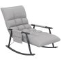 Fotel bujany Homcom 60x134x70cm, szary/czarny