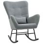 Fotel bujany Homcom 67x95x100cm, szary/czarny