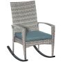 Fotel ogrodowy bujany Outsunny 66x88x98cm, szary
