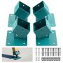 Wspornik huśtawki VEVOR HXQQTB4P, 4 szt., zielony, 14 × 14 × 12,5 cm