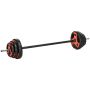 Weight and barbell set Sportnow, black/red