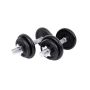 Dumbbell set 2x40 kg, black