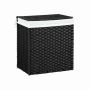 Laundry basket 110 L, black