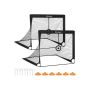 Football goal set, 2 pieces, black
