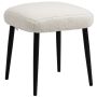 Stool Homcom 42x42x47cm., cream/black