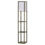 Floor lamp Homcom 26x26x160cm., brown/white