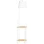 Floor lamp Homcom 39.5x39.5x162cm., white/light brown