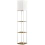 Floor lamp with shelves, 3 shelves, 26 × 26 × 159 cm