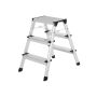 Metal ladder with 3 steps