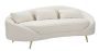 Sofa trzyosobowa Oslo, 3-osobowa z 3 poduszkami, beżowo-złota, 185 × 68 × 84 cm
