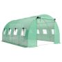 Tunnel greenhouse, 2 doors, 8 windows, 295 × 400 × 200 cm