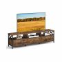 Szafka RTV VASAGLE, 3 szuflady, 3 otwarte przegrody, 178 × 40 × 50 cm