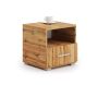 Stolik nocny Emi 40,5x37x40 cm, kolor naturalnego drewna