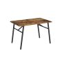 Vintage dining table, brown-black