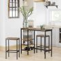 Bar table 110 x 40 x 90 cm., brown/black