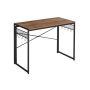 Folding computer desk with hooks