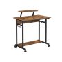 Computer desk with wheels
