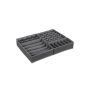 Folding box set, 4 pieces, dark grey