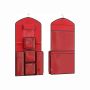 Hanging shelf on both sides, red