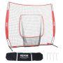 Przenośna siatka treningowa do baseballu i softballu 213x213 cm z torbą