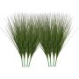 Sztuczne krzewy trawy cebulowej, 686 mm, PVC, 8 szt., zielone