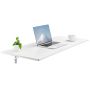 Folding white wall-mounted table 43.3x18 inches