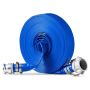 Wąż do płukania wstecznego PVC 38 mm x 30,5 m, niebieski z aluminiowymi złączami typu camlock