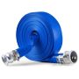 Wąż PVC do płukania wstecznego 51 mm x 30,5 m, niebieski, z aluminiowymi złączami typu camlock