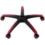 Office chair base, universal, black-red, 5 casters, 28"
