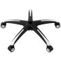 Universal office chair base, 28 inches, black white, 5 casters