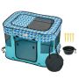 Foldable Pet Playpen, 32"x24"x22", 600D Oxford Fabric, Portable, Indoor and Outdoor