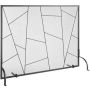 Ruszt kominkowy żeliwny 906x720 mm, zabezpieczenie przeciwiskrowe