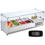 Refrigerated condiment station, 304 stainless steel, 140 W, countertop