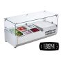 Refrigerated condiment station, 304 stainless steel, countertop