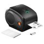 Drukarka etykiet termicznych 300 DPI 4x6, bezprzewodowa Bluetooth, automatyczne rozpoznawanie