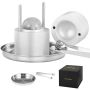Prasa do kulek lodowych 60 mm aluminiowa ze szczypcami i tacką ociekową