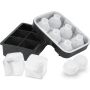 Silicone ice cube tray with lid, 2 pcs. for whiskey