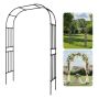 Altana ogrodowa metalowa pergola 2,4x1,5x0,4 m do roślin pnących