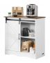 Кофейный шкаф в деревенском стиле с 3 полками, 31,5x13,8x31,5 дюймов