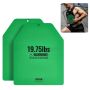 Pair of steel weight plates, 19.75 pounds, for sports