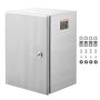 Steel outdoor electrical box, 304 stainless steel, IP66, 50.8x40.6x20.3 cm