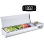 Refrigerated condiment station, stainless steel, 165 W, countertop