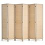 6 Panel Hand Woven Bamboo Folding Room Divider