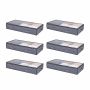 Under-bed clothing and shoe storage boxes, 996x500x180 mm, 90 L, 6 pcs.