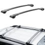 Belki bagażnika dachowego aluminiowego Subaru Forester 2014–2021, podwyższone relingi, 200 kg