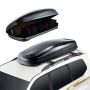Roof box, 14 m³, ABS, black, with two-way opening and straps