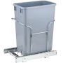 Pull-out kitchen trash can 29 L under the countertop with slider and handle