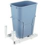 Pull-out 35 L trash can with slider for kitchen cabinets