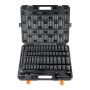 65-piece 1/2 inch impact socket set, SAE and metric, cr-v steel